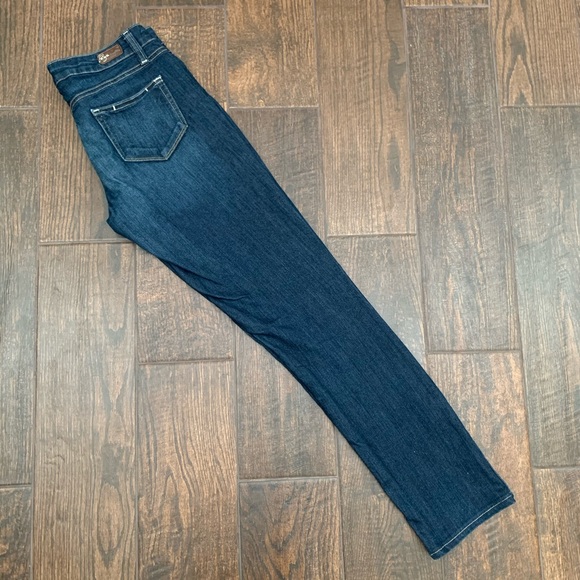 Paige Peg Skinny Jeans Dark Wash Made in USA - Picture 2 of 8